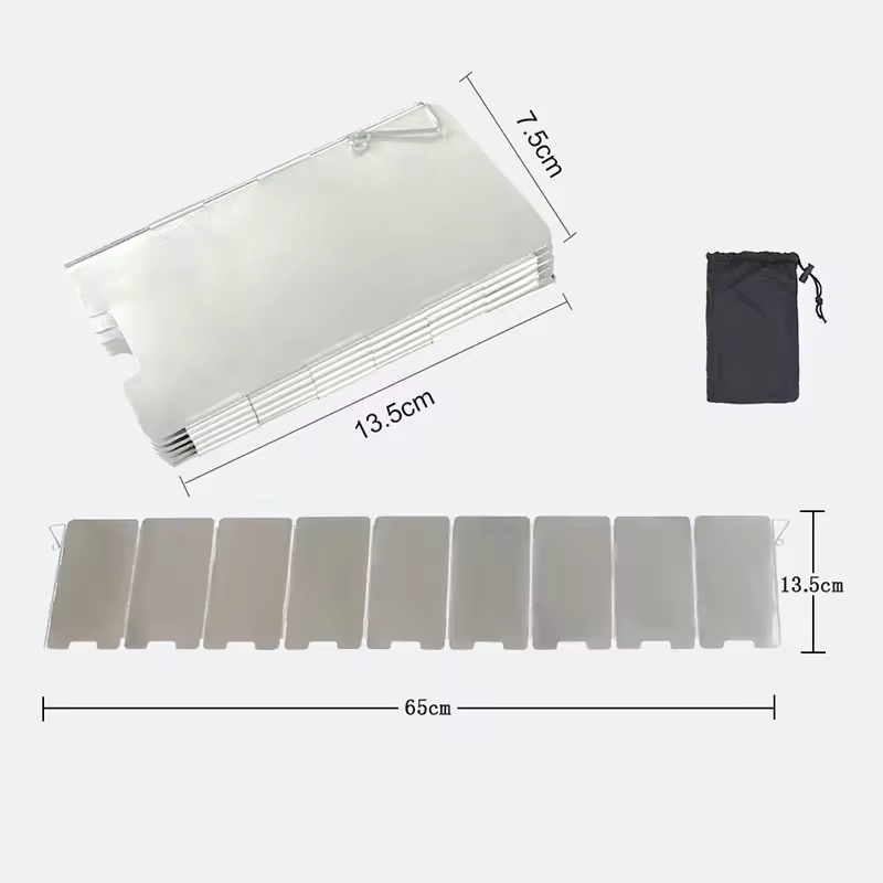 Camping Cooking Windshield - 야외 스토브 바람막이 캠핑 윈드스크린 9판