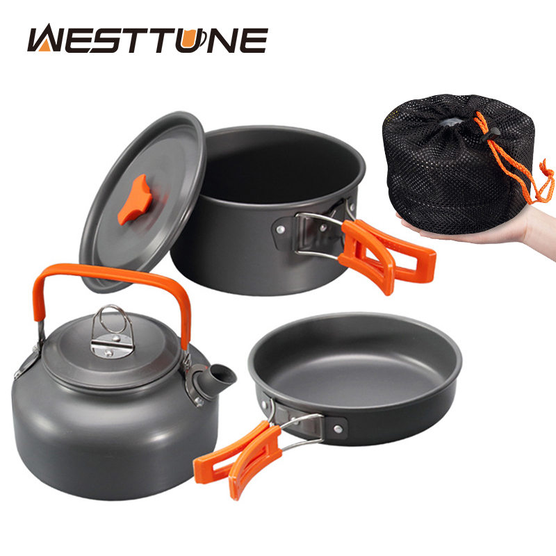 Camping Cooking Pan - WESTTUNE 캠핑 조리기구 키트 알루미늄 야외