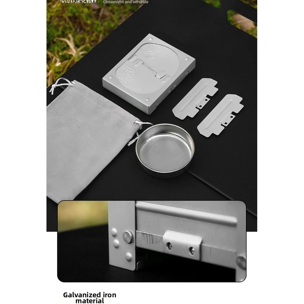 Camping Cooking Tray - 휴대용 접이식 독일산 고체 연료 스토브