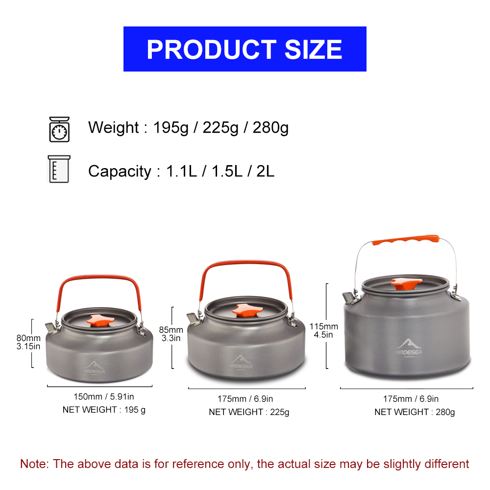 Widesea 캠핑용 물 주전자, 야외 커피 주전자,  - Camping Cooking Ware 리뷰 및 가격