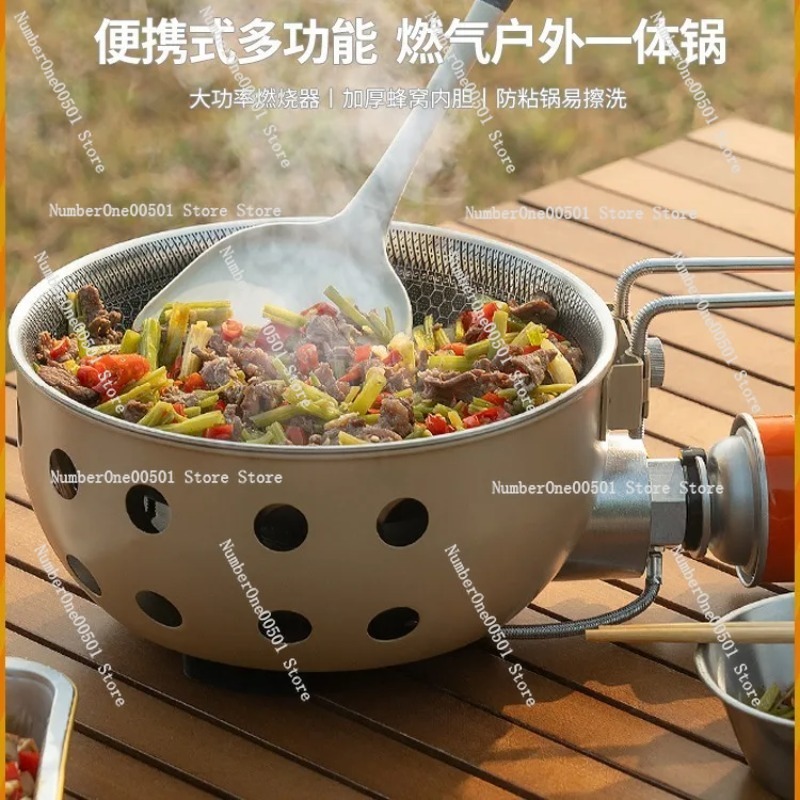 휴대용 야외 조리 냄비 올인원 캠핑 스토브 세트 (쌀  - Camping Cooking All In One 리뷰 및 가격