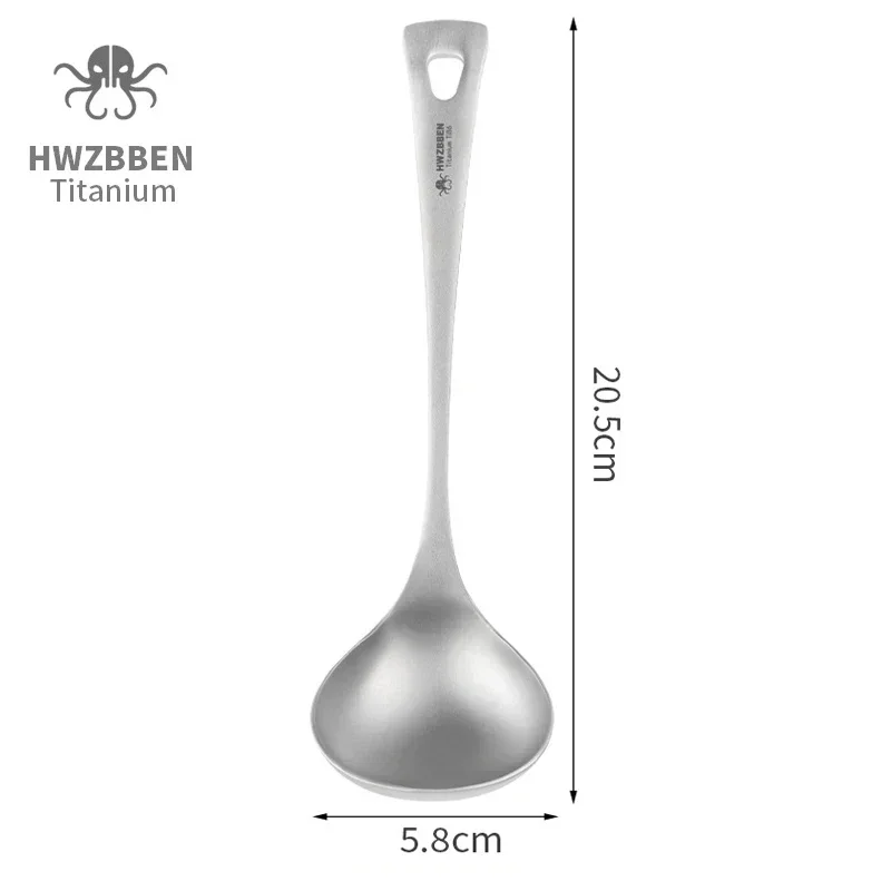 HWZBBEN 야외 티타늄 수프 스푼, 긴 손잡이 캠핑 - Camping Cooking Ware 리뷰 및 가격