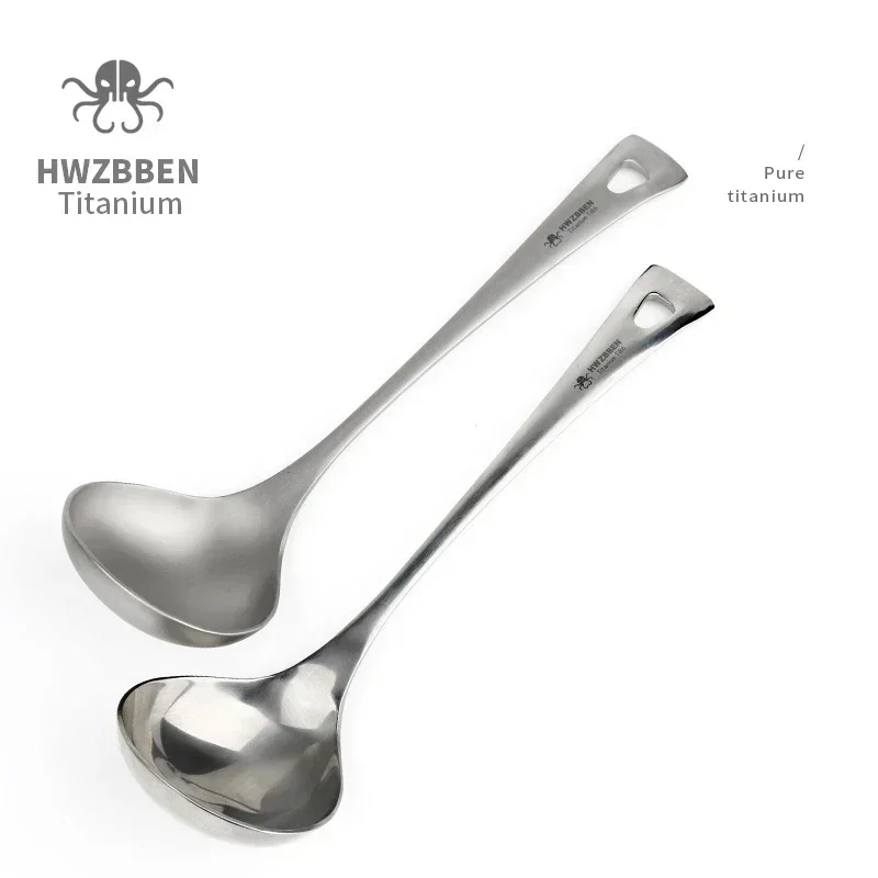 HWZBBEN 야외 티타늄 수프 스푼, 긴 손잡이 캠핑 - Camping Cooking Ware 리뷰 및 가격