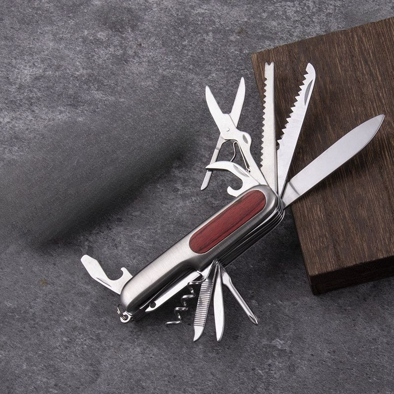 10가지 기능을 갖춘 스위스식 접이식 칼, 스테인리스  - Camping Cooking Knife 리뷰 및 가격