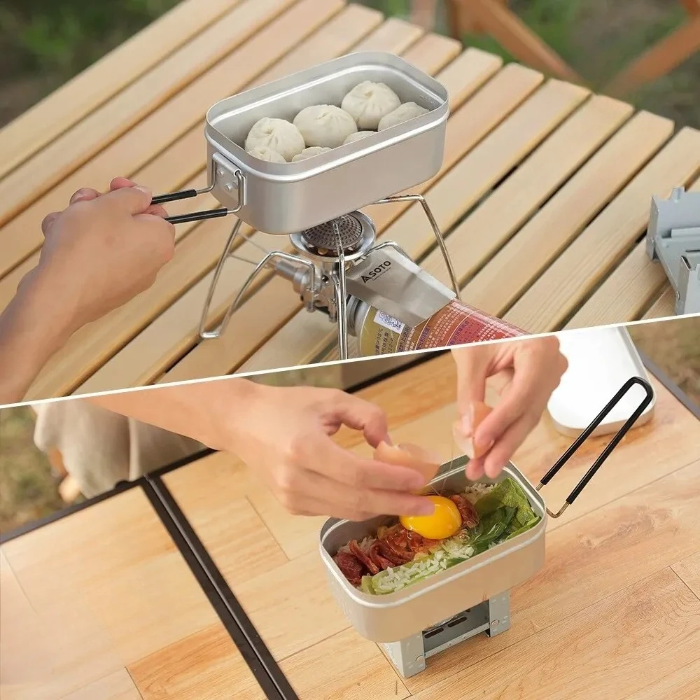 800/1400ML 알루미늄 도시락 상자 여행 캠핑 식 - Camping Cooking Tray 리뷰 및 가격