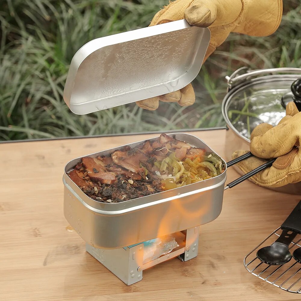 800/1400ML 알루미늄 도시락 상자 여행 캠핑 식 - Camping Cooking Tray 리뷰 및 가격