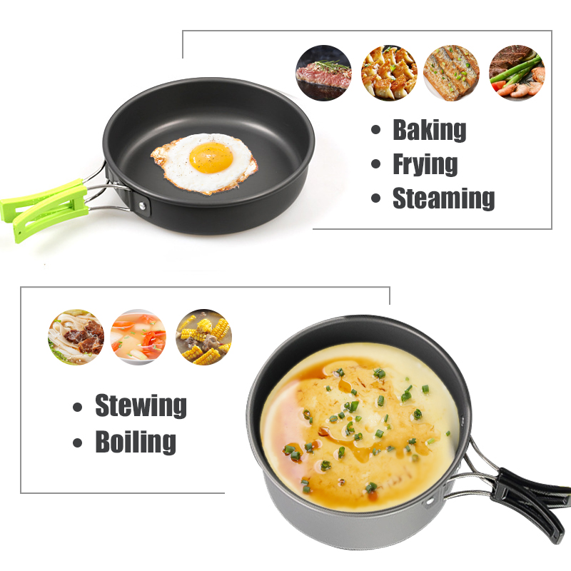 WESTTUNE 캠핑 조리기구 키트 알루미늄 야외 휴대 - Camping Cooking Pan 리뷰 및 가격