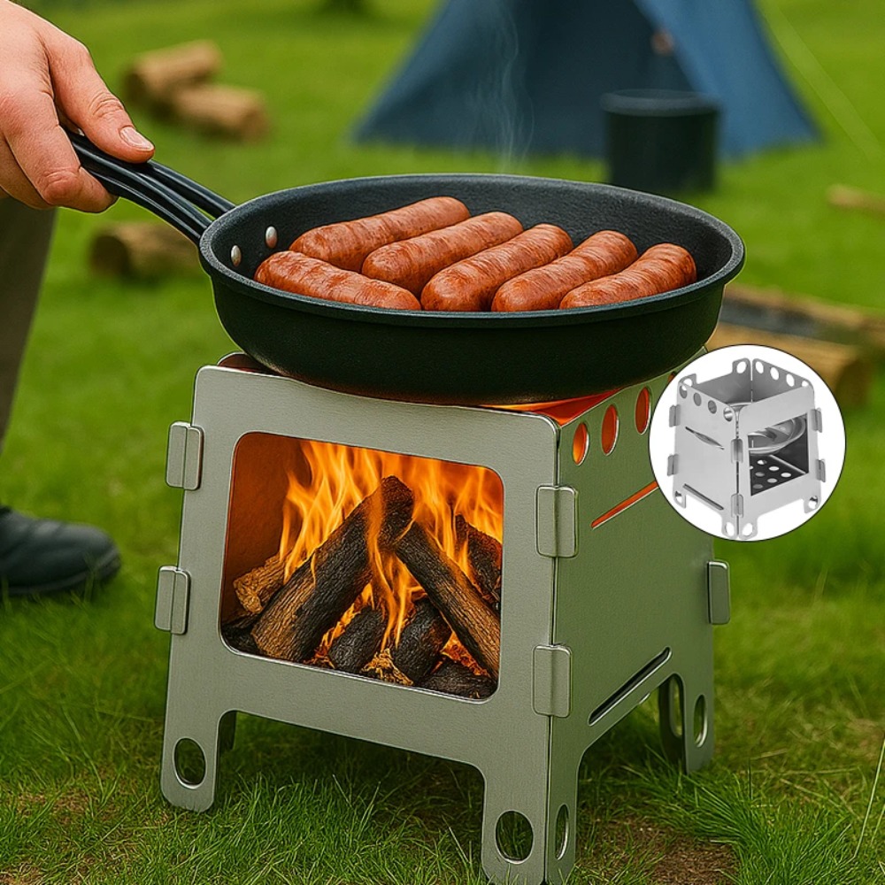 캠핑 난로 나무 난로 알코올 난로 스테인레스 스틸 휴대 - Camping Cooking Windshield 리뷰 및 가격