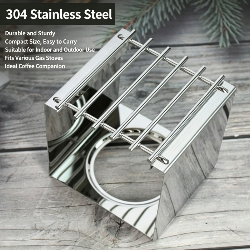 스테인리스 스틸 사각 커피 스토브 스탠드, 모카 포트  - Camping Cooking Ware 리뷰 및 가격