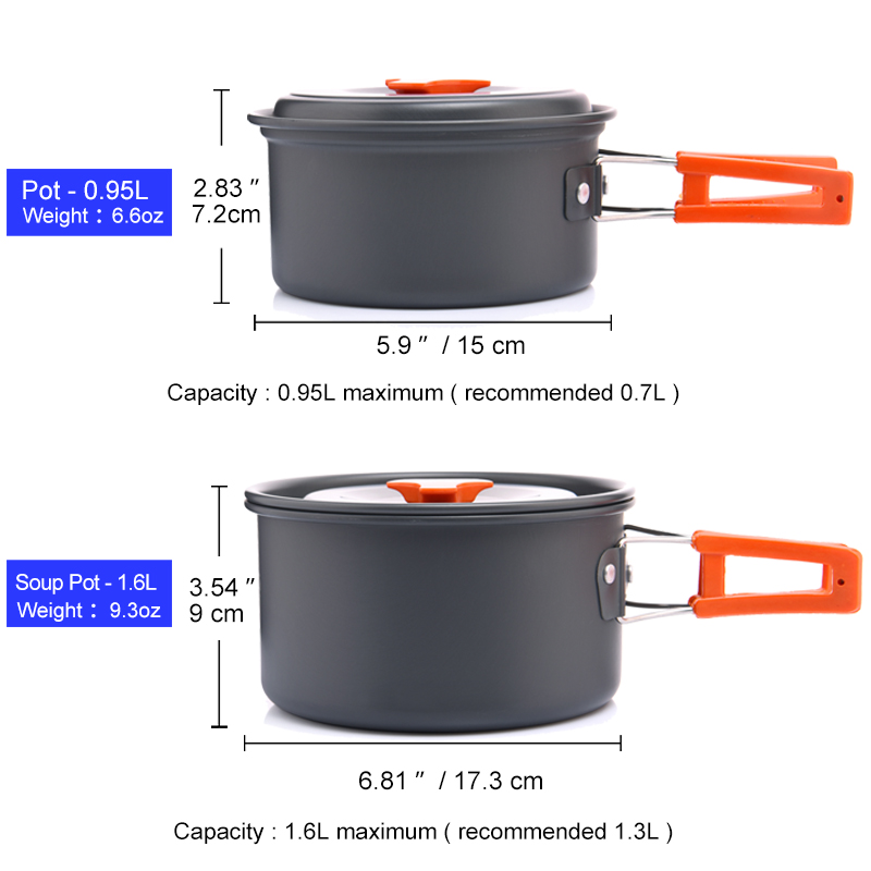 Widesea 캠핑 야외 조리기구 세트 식기 요리 칼  - Camping Cooking Ware 리뷰 및 가격