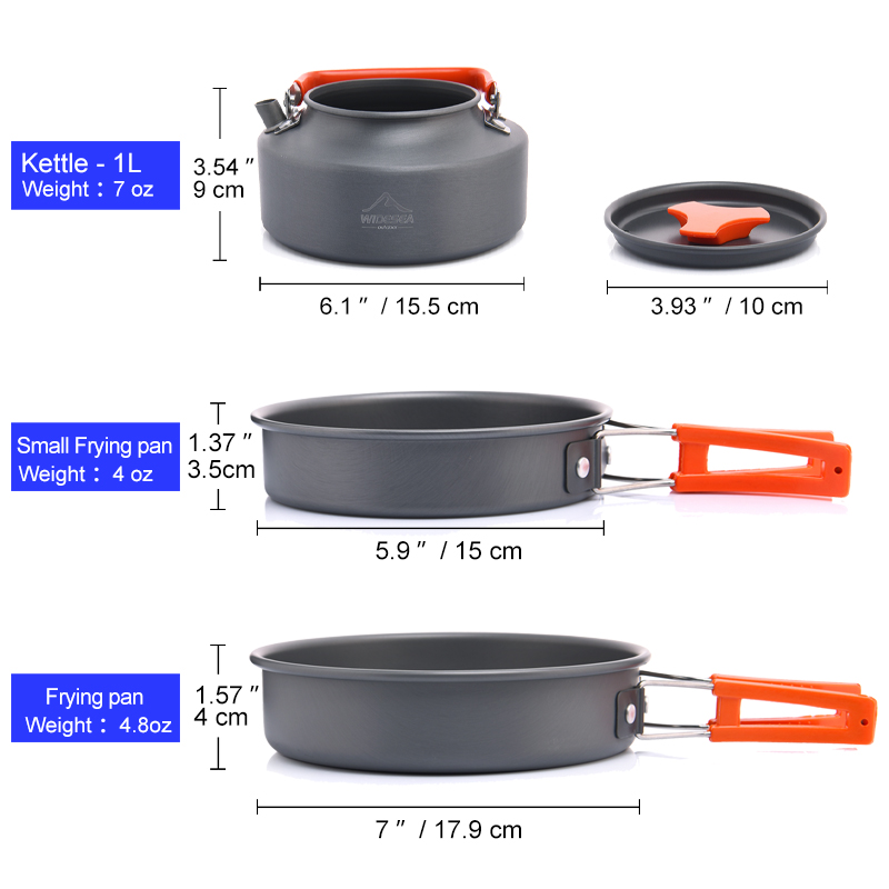 Widesea 캠핑 야외 조리기구 세트 식기 요리 칼  - Camping Cooking Ware 리뷰 및 가격