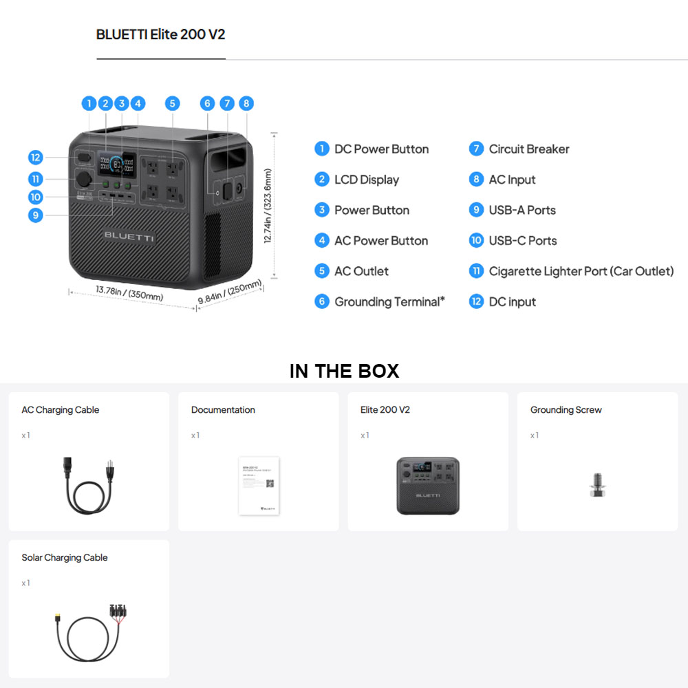 【리뉴얼】BLUETTI Elite 200 V2 휴대용  - Camping Cooking Equipment 리뷰 및 가격