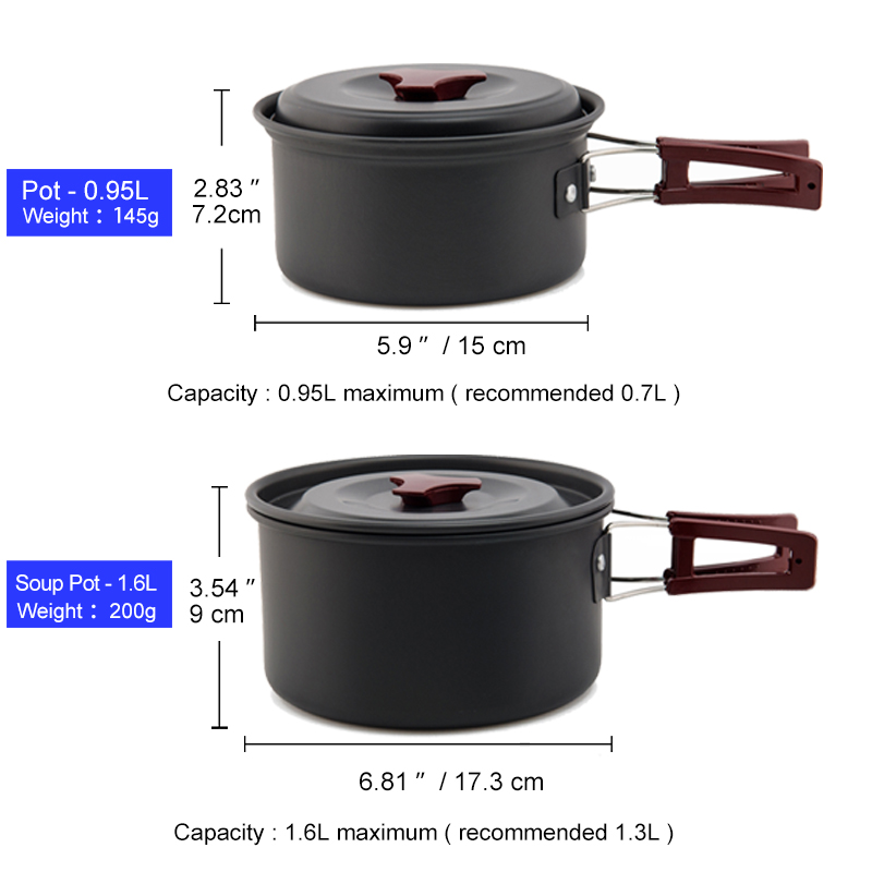 Widesea 캠핑 조리기구 세트 야외 냄비 식기 키트 - Camping Cooking All In One 리뷰 및 가격
