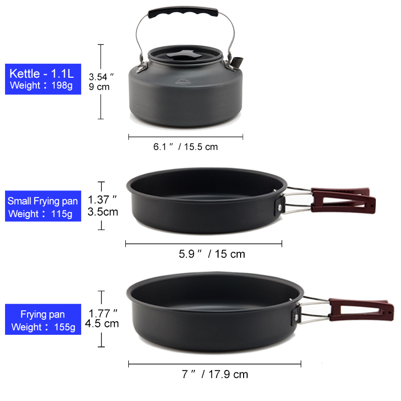 Widesea 캠핑 조리기구 세트 야외 냄비 식기 키트 - Camping Cooking All In One 리뷰 및 가격
