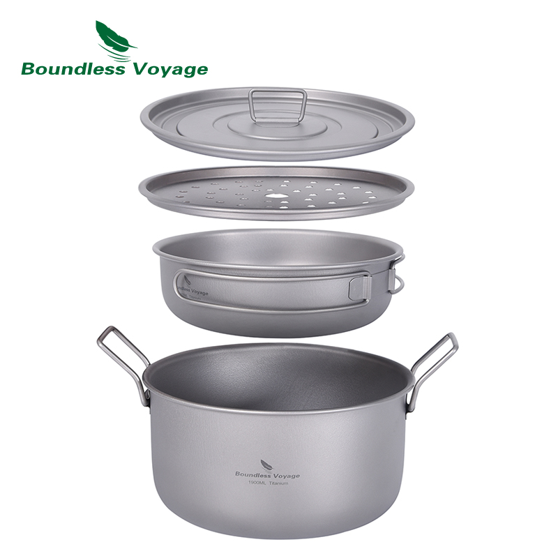 무한 항해 캠핑 요리 냄비 다기능 티타늄 기선 수프 냄 - Camping Cooking Pan 리뷰 및 가격